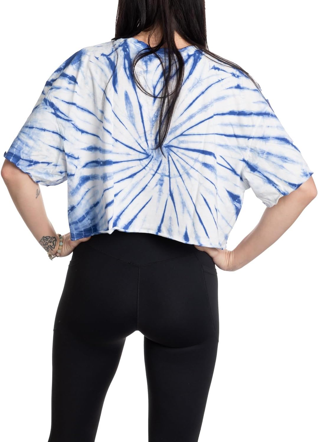 Calhoun NHL Surf & Skate Womens Oversize Drop Shoulder Crop T-Shirt – The Sunset Collection - Image 2