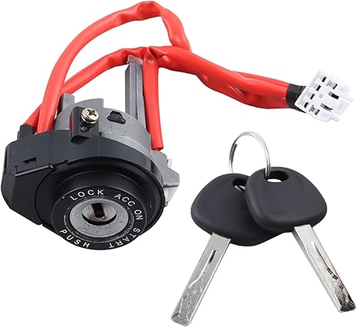 Interruptor de cilindro de bloqueo de encendido con 2 llaves compatible con Kia Optima 2011-2015 2013-2017 Kia Rio 81900-1WK00
