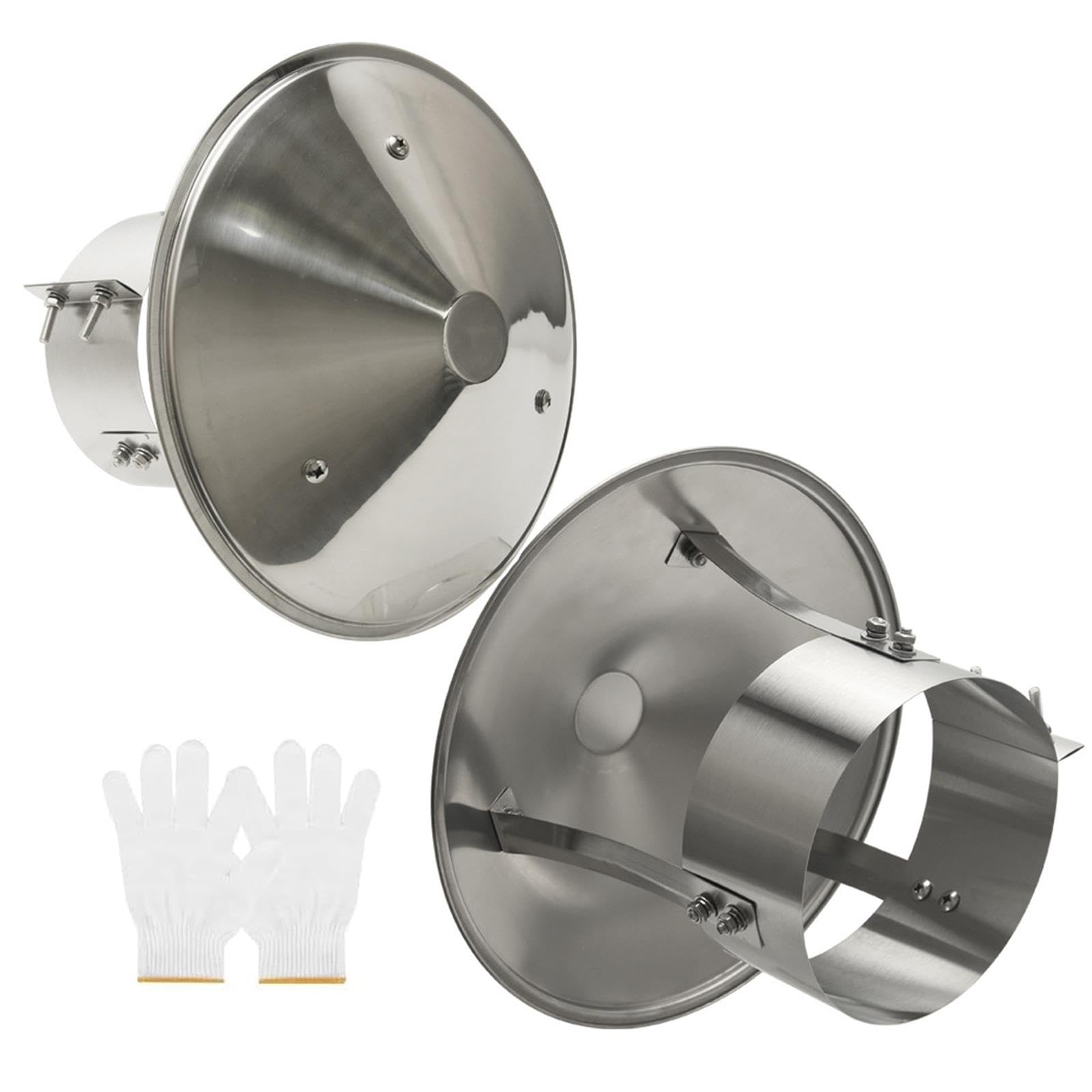 Comignolo Canna Fumaria Acciaio Inox, Cappello Camino Antivento Antipioggia
