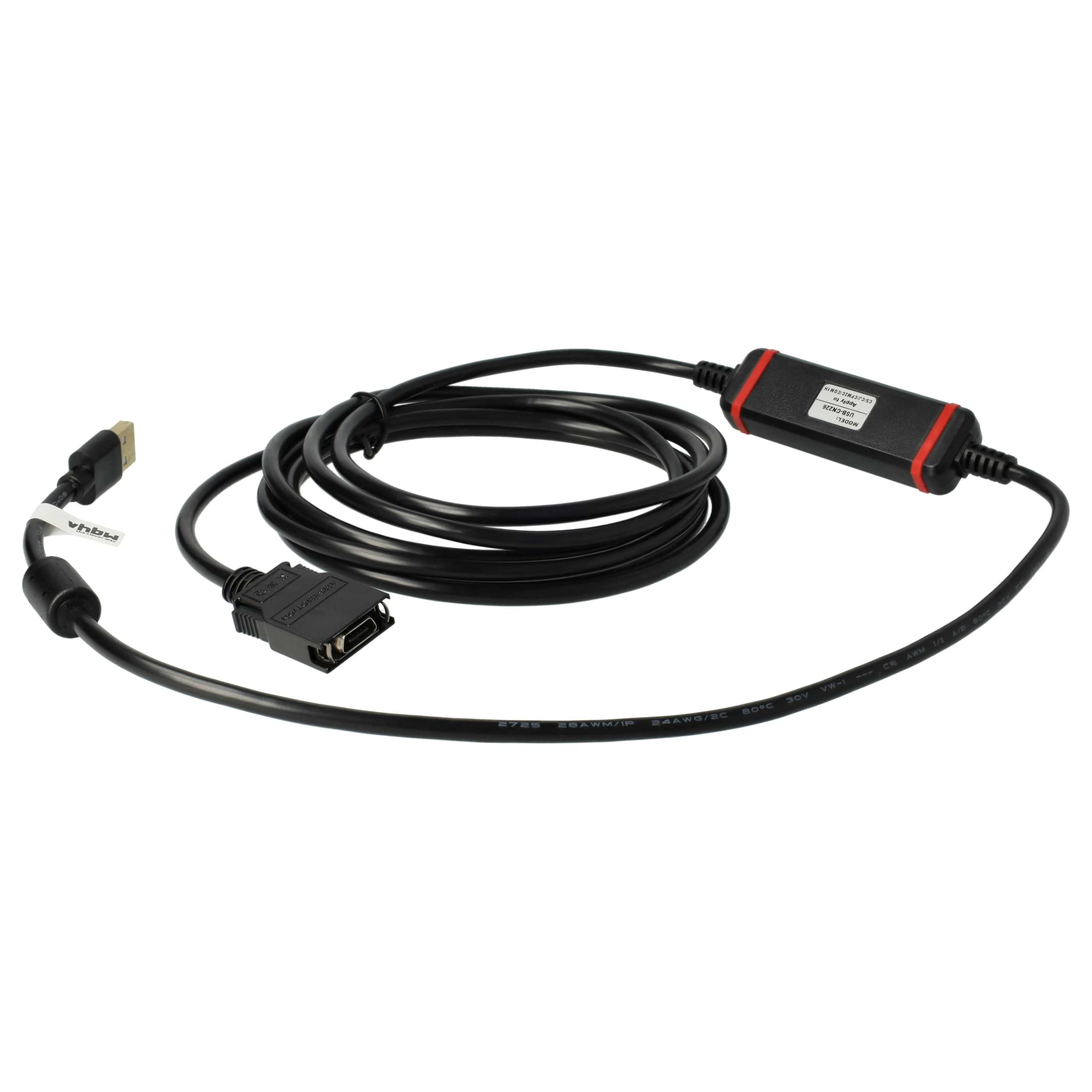 vhbw Cavo di programmazione USB PLC compatibile con Siemens Logo 230rc, 230, 230rcl radio, nero