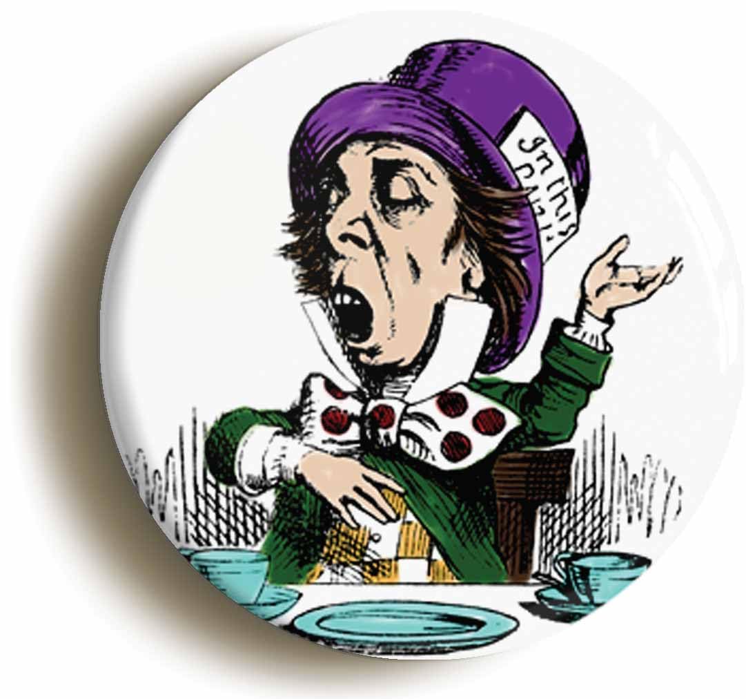 Ozorath Mad Hatter Alice In Wonderland Fridge Magnet (Circular 2Inch / 50Mm Diameter)