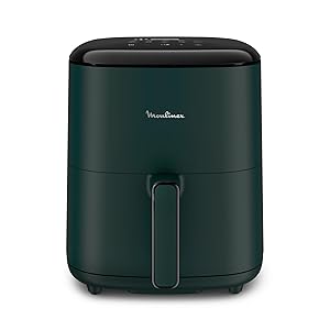 Moulinex Easy Fry Max - Freidora de aire, capacidad de 5 l, hasta seis personas, ahorro de tiempo y energía, panel de control digital, 10 programas de cocción automáticos, EZ2453