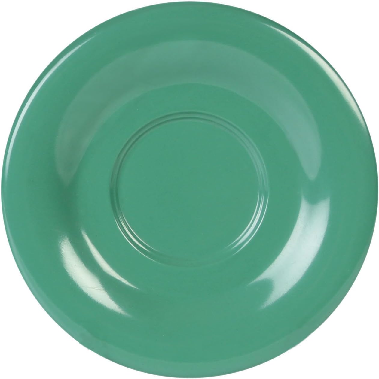 Color green melamine dinnerware collection 5.5 inch saucer, comes in dozen