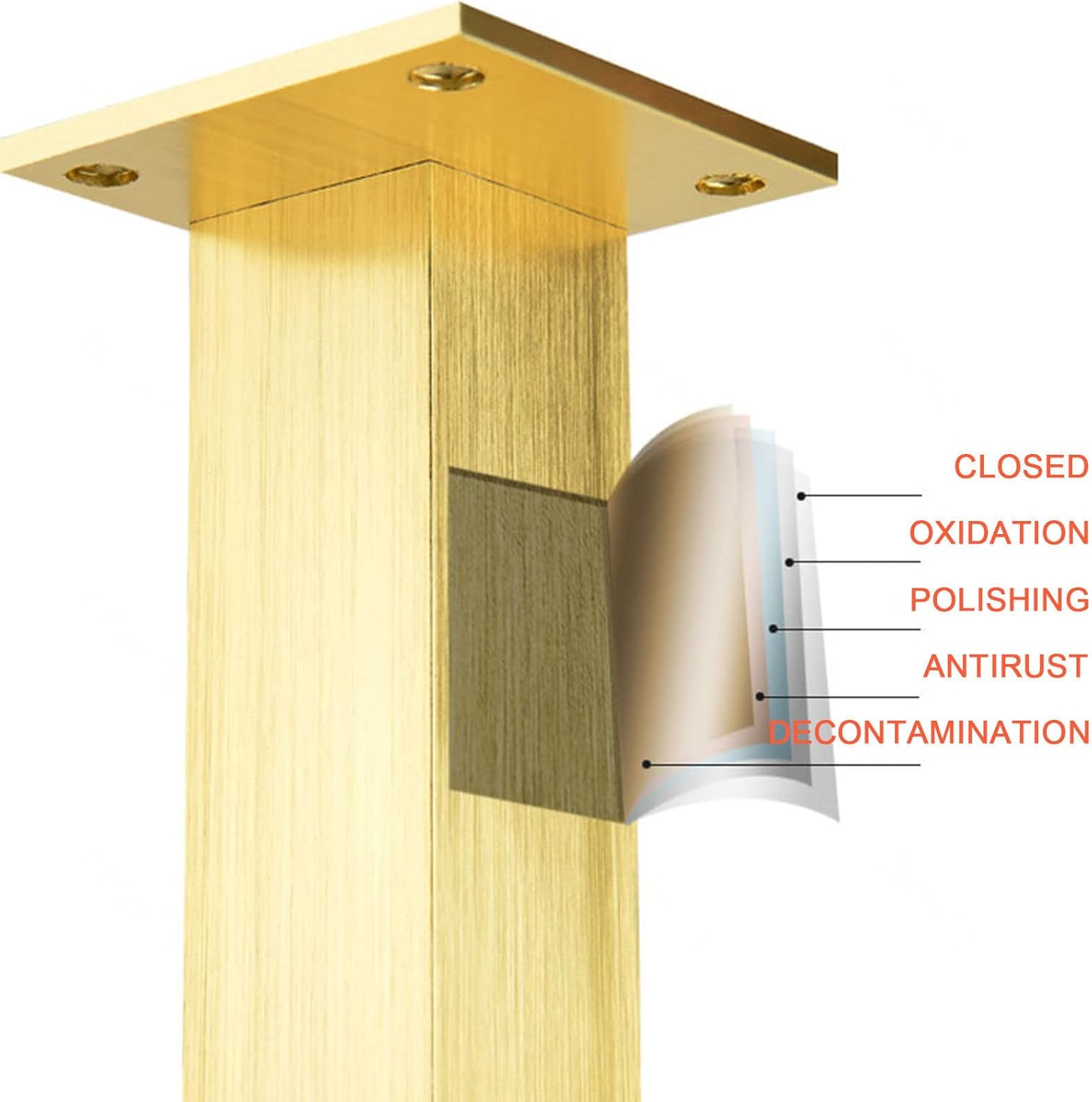 Gold Furniture Legs,4Pcs,Black Metal Legs,Replacement Furniture Legs,Round,Aluminum,Sofa Support Legs,Adjustable Legs,Design Furniture Legs(Silver),Silver-12cm/5in