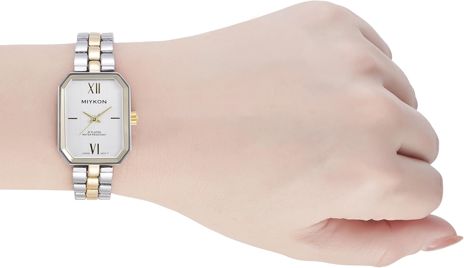 Miykon Bracelet Watches for Women - Vintage Luxury Octagonal Square Womens Watch, Classic Dainty Cute Watch for Petite Thin Wrists - Unique Cut Glass, Ion Polished, Japan Quartz, Waterproof to 100ft - Image 7