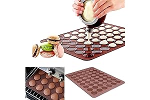 48-Hole Macaron Mat Baking Kit: Indulge in Exquisite Macaroon Creations
