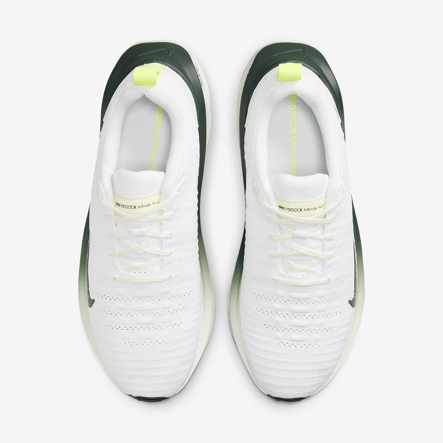 Nike InfinityRN 4 Men's Road Running Shoes (FZ4019-100, White/Volt/Sail/Pro Green) Size 9 - Image 4