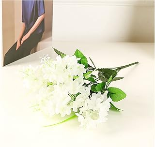 Artificielle Faux Fleurs, 12pcs Fausses Plantes Artificial Greenery Arbustes Branches Jacinthe Petite Fleur Artificielle de Style Pastoral Frais pour Jardin Fleur Décoration Maison,B