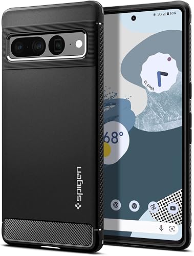 Spigen Rugged Armor Case Compatible with Google Pixel 7 Pro - Matte Black