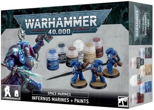 GAMES WORKSHOP Warhammer 40K: Space Marines: Infernus Marines & Paints Set