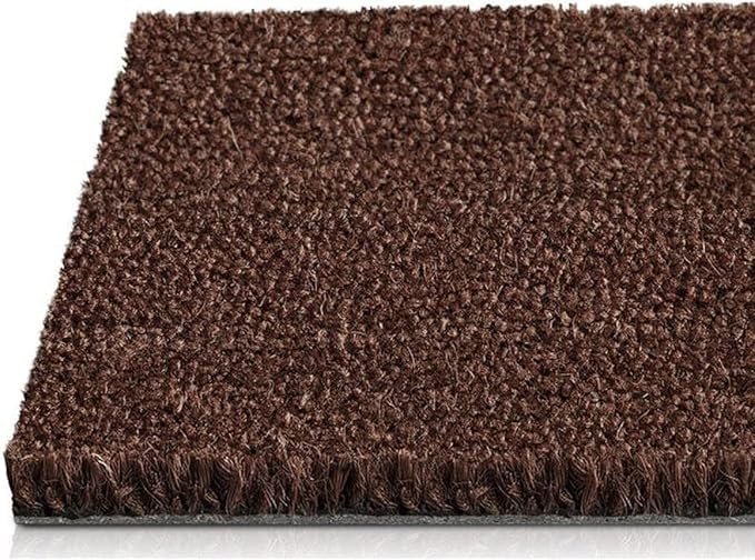 KARAT Tapis d'entrée pour Intérieur et extérieur Couvert en Fibre de Coco Résistant - Paillasson Anti-Saleté Antidérapant Découpe Facile - Tapis à Maillage Dense pour l'Entrée 17 mm-50x80 cm Marron KARAT Tapis d'entrée pour Intérieur et extérieur Couvert en Fibre de Coco Résistant - Paillasson Anti-Saleté Antidérapant Découpe Facile - Tapis à Maillage Dense pour l'Entrée 17 mm-50x80 cm Marron