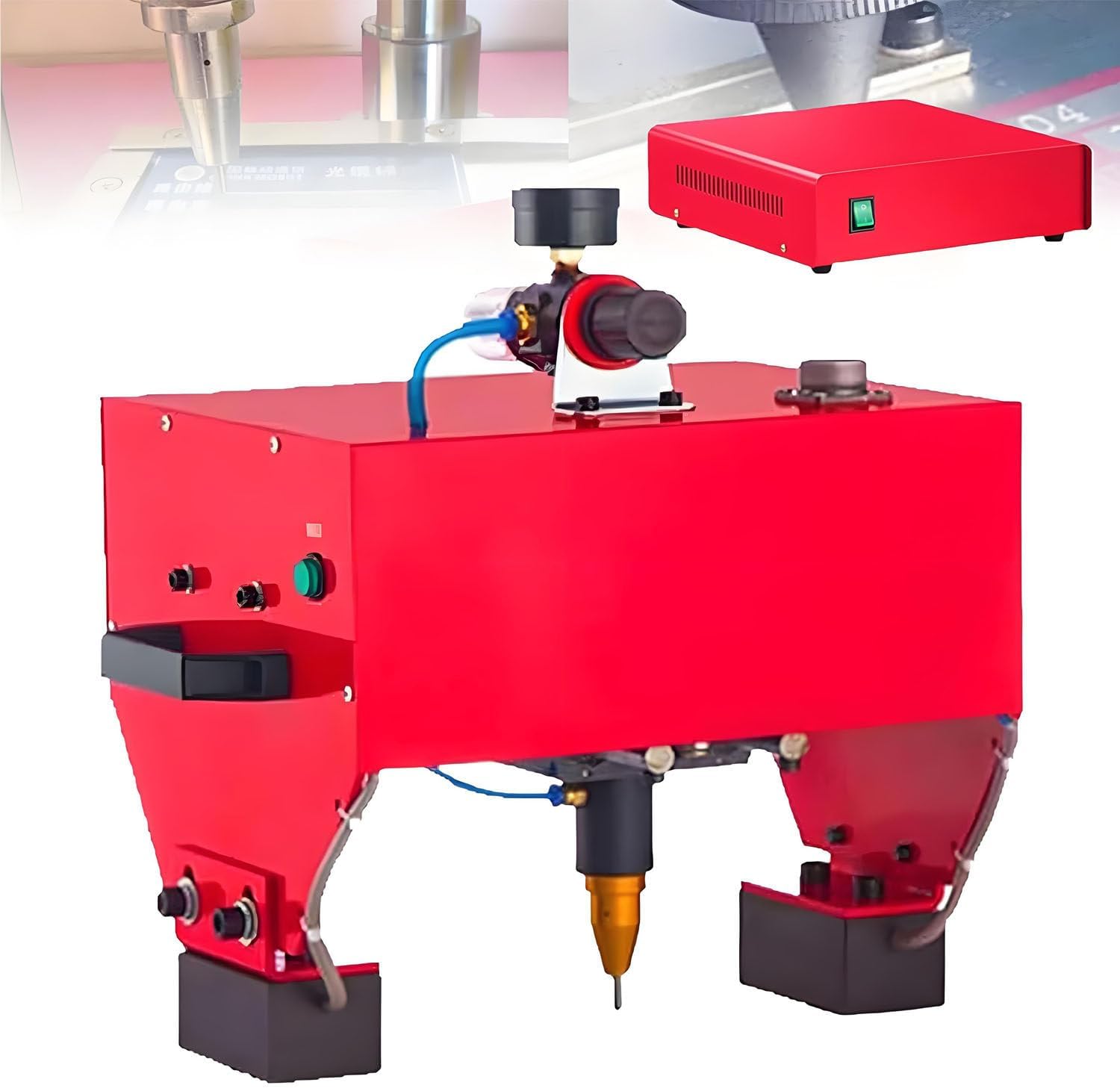 Portable Pneumatic Dot Peen Marking Machine - Handheld Digital Control for Engraving Letters, Serial Numbers, VIN & C Number - Durable Metal Design, Ideal for Industrial Use