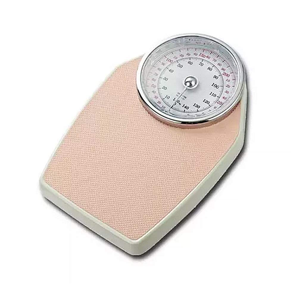 Professional Analog Bathroom Scale, Batteryless Mechanical Scales,Mechanical Scales -Weighing Body(Blue) (Pink)