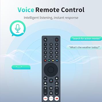 RC833A FMB1 Voice Replacement Remote for TCL TV Mini-LED C6K C7K C71K