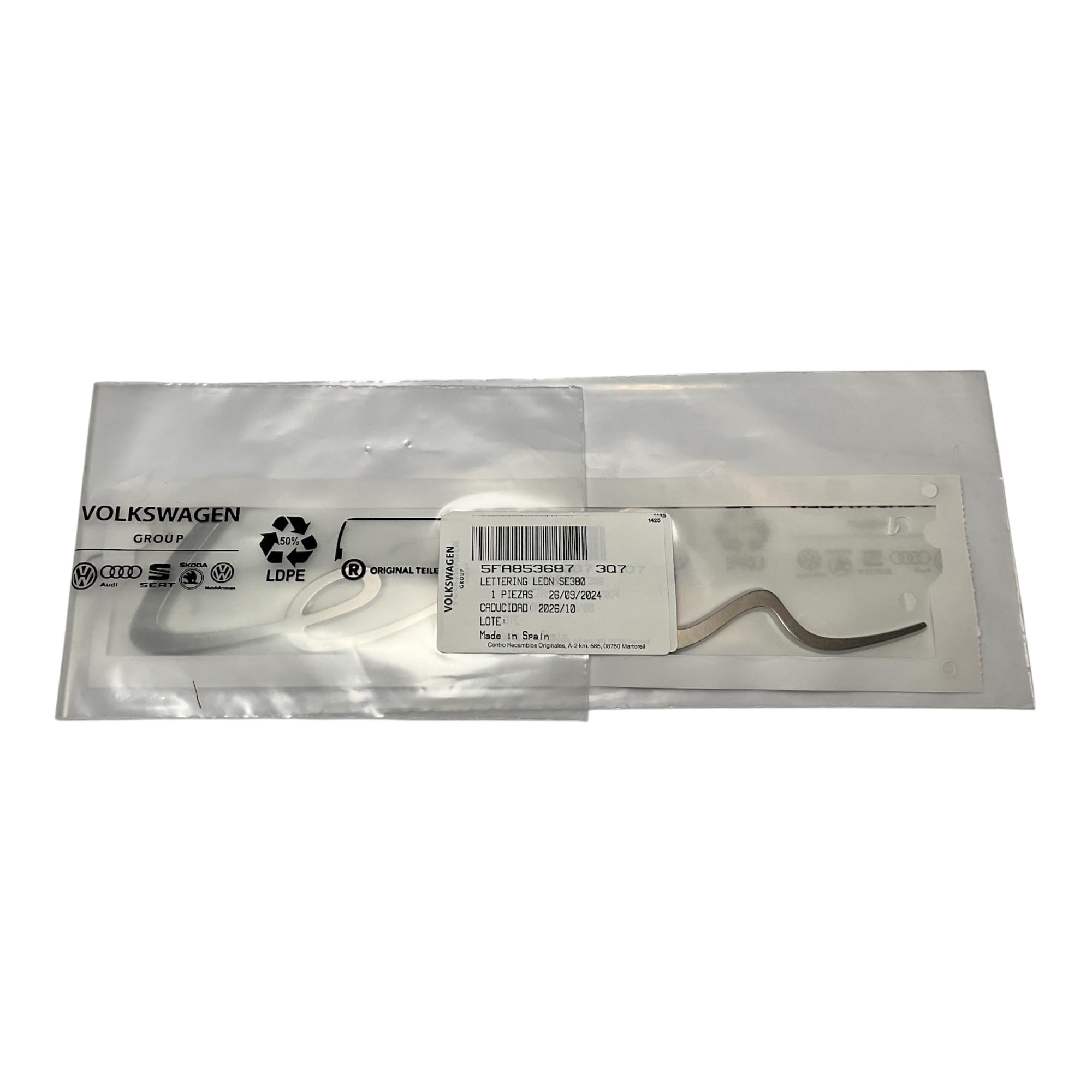 SEAT Leon 5FA853687 3Q7 - Letra para portón traseroL8