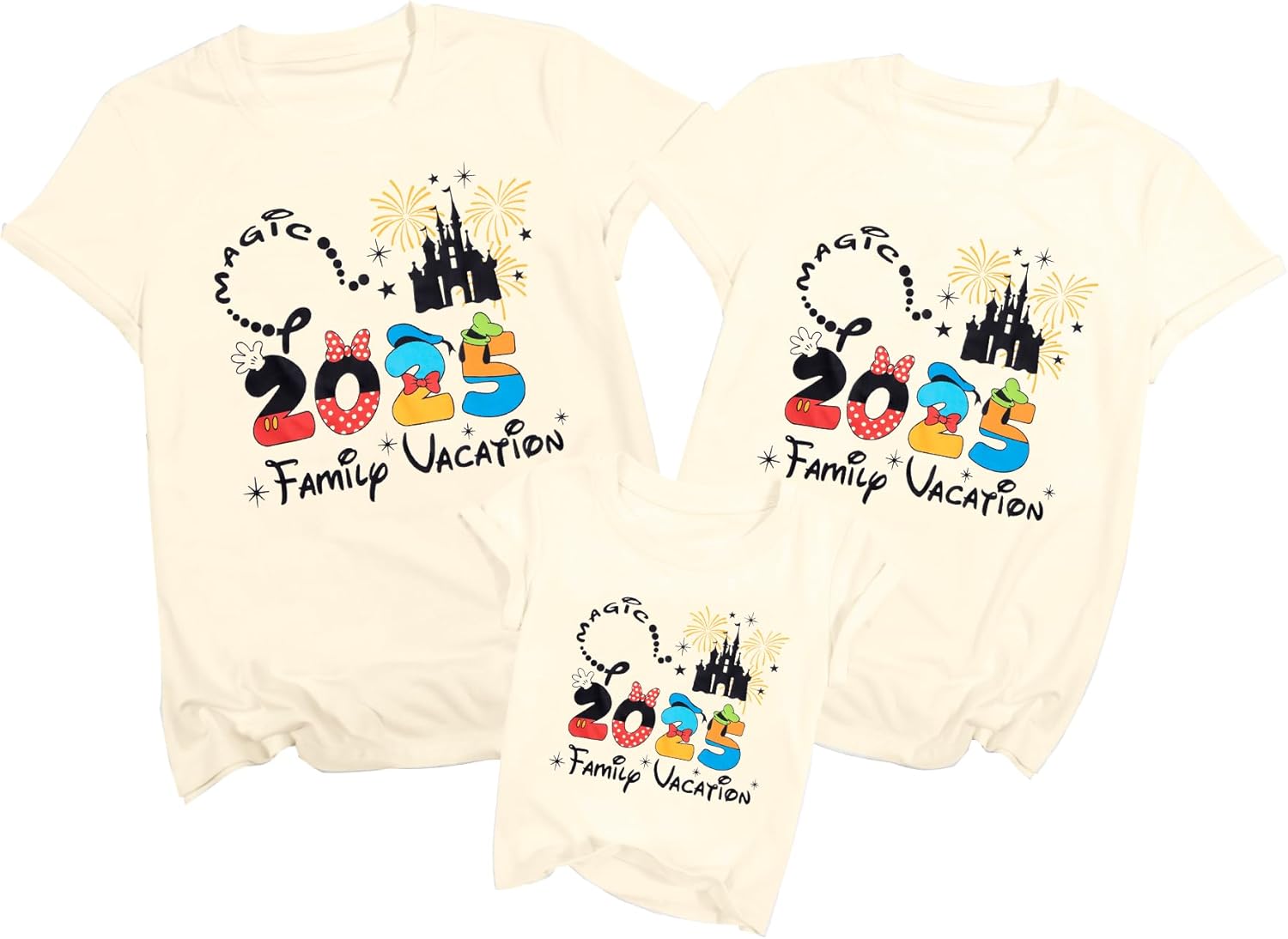 Christmas Shirts for Family Merry and Bright T-Shirt Family Matching Outfits Casual Xmas Holiday Short Sleeve Tops