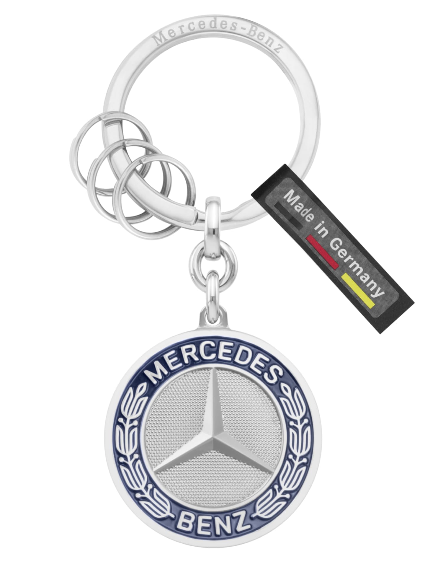 Mercedes-Benz Portachiavi Stuttgart Argento Acciaio Inossidabile