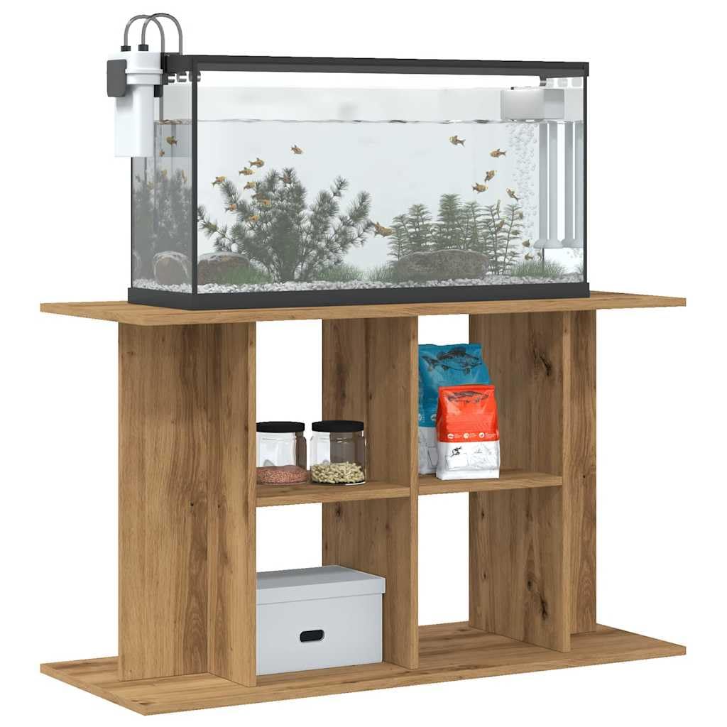 CIOURSTO Aquarium Stand Engineered Wood Fish Tank Cabinet Modern Design with Storage Stable Display for Home Decor Living Rooms (Handcrafted Oak, 100 x 40 x 60 cm)