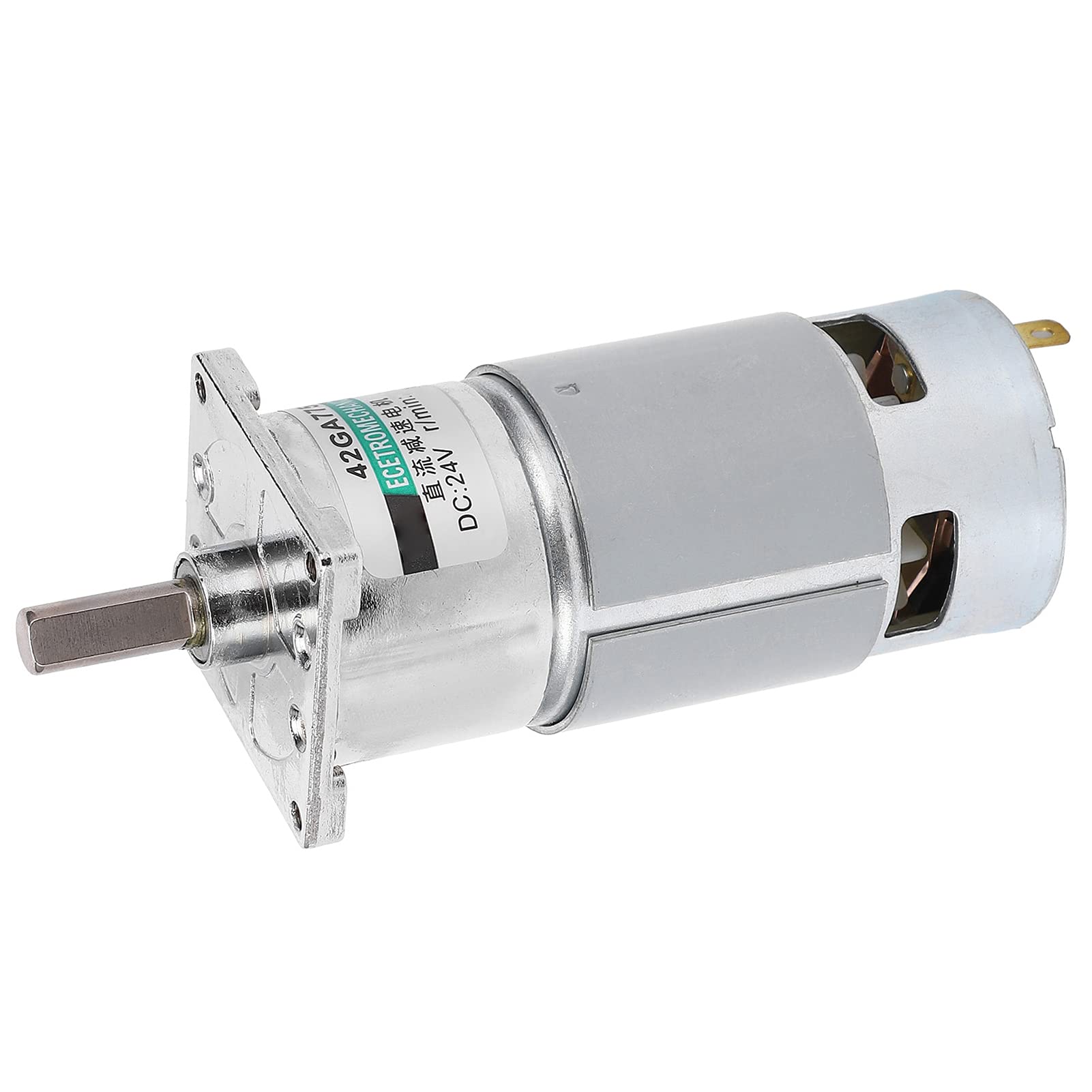 Motoriduttore con Riduttore di velocità del Motoriduttore 24 V CC, Motore a Magneti Permanenti CW W a Bassa velocità per l'industria Automatizzata, XD?42GA755100 RPM, Design