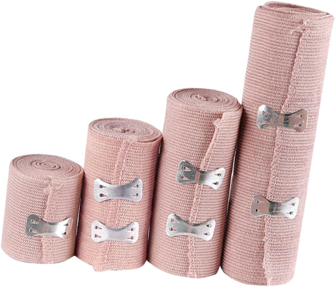4pcs Elastic Bandage Wrap Tape for Sprains Strains Swelling Reduction