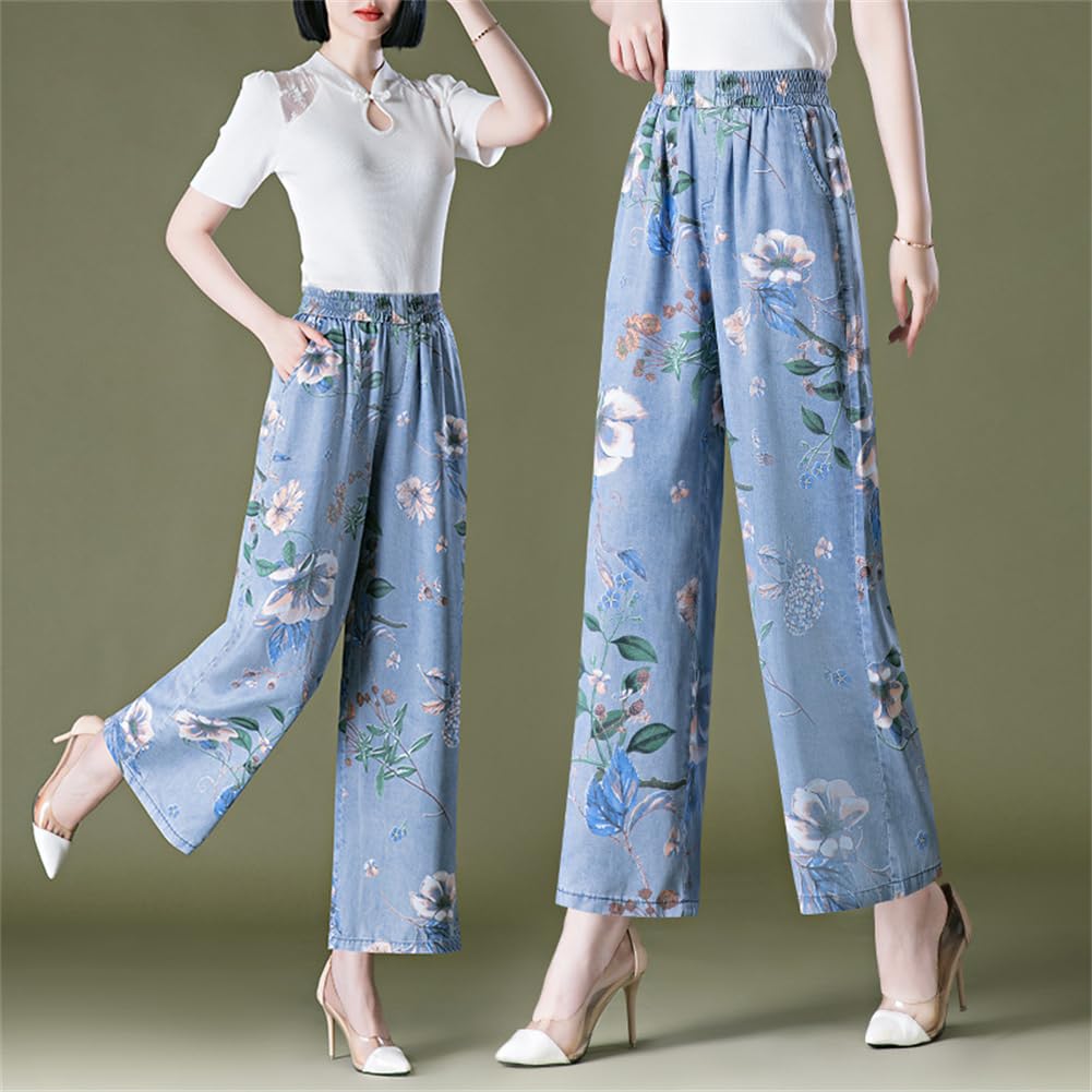 Jeans, Pantalones Anchos, Pantalones Cortos De Mujer, Pantalones Florales, Pantalones Falda, Frescos En Verano