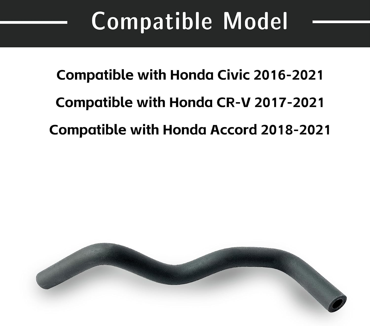 17131-59B-010 Tube PCV Compatible with Honda Civic 2016-2021 / CR-V 2017-2021 / Accord 2018-2021 Replace 1713159B010 PCV Hose Tube