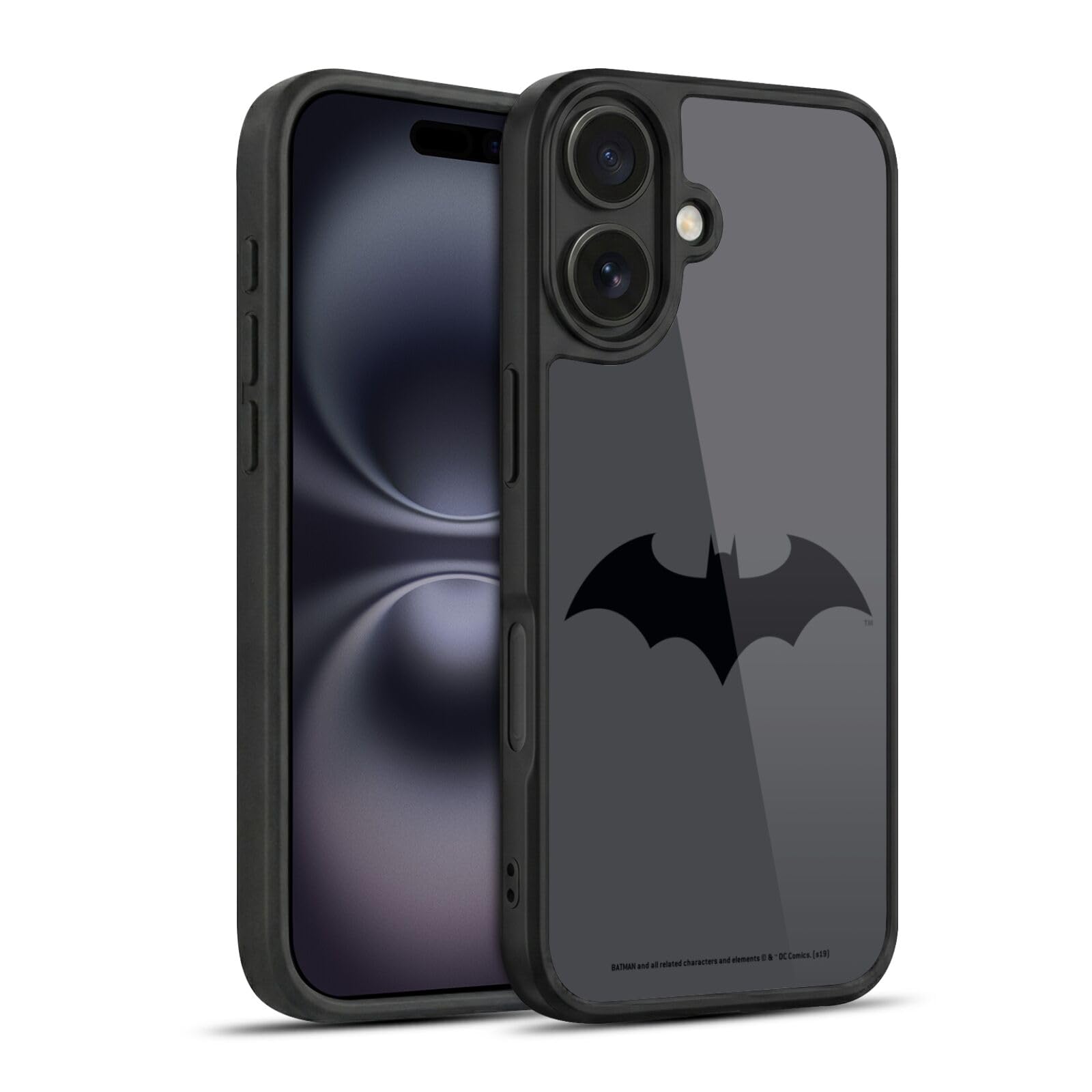 Head Case Designs Licenza Ufficiale Batman DC Comics Hush Logos Cover in Gel Rinforzata [Protezione di Grado Militare] Compatibile con Apple iPhone 16