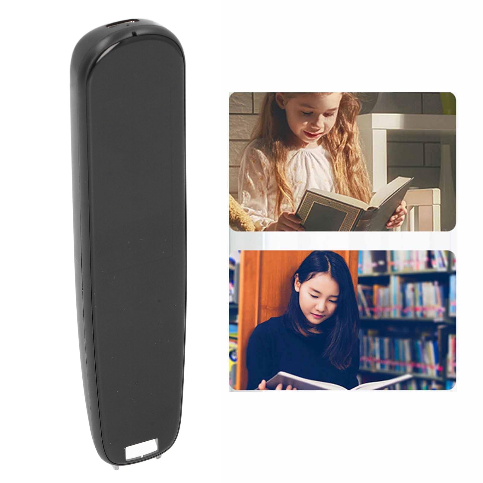 FTVOGUE Stylo de Traduction Numérique Multifonctionnel, Noir, Traducteur Portable Multi-Langues pour Livres, Manuels et Journaux