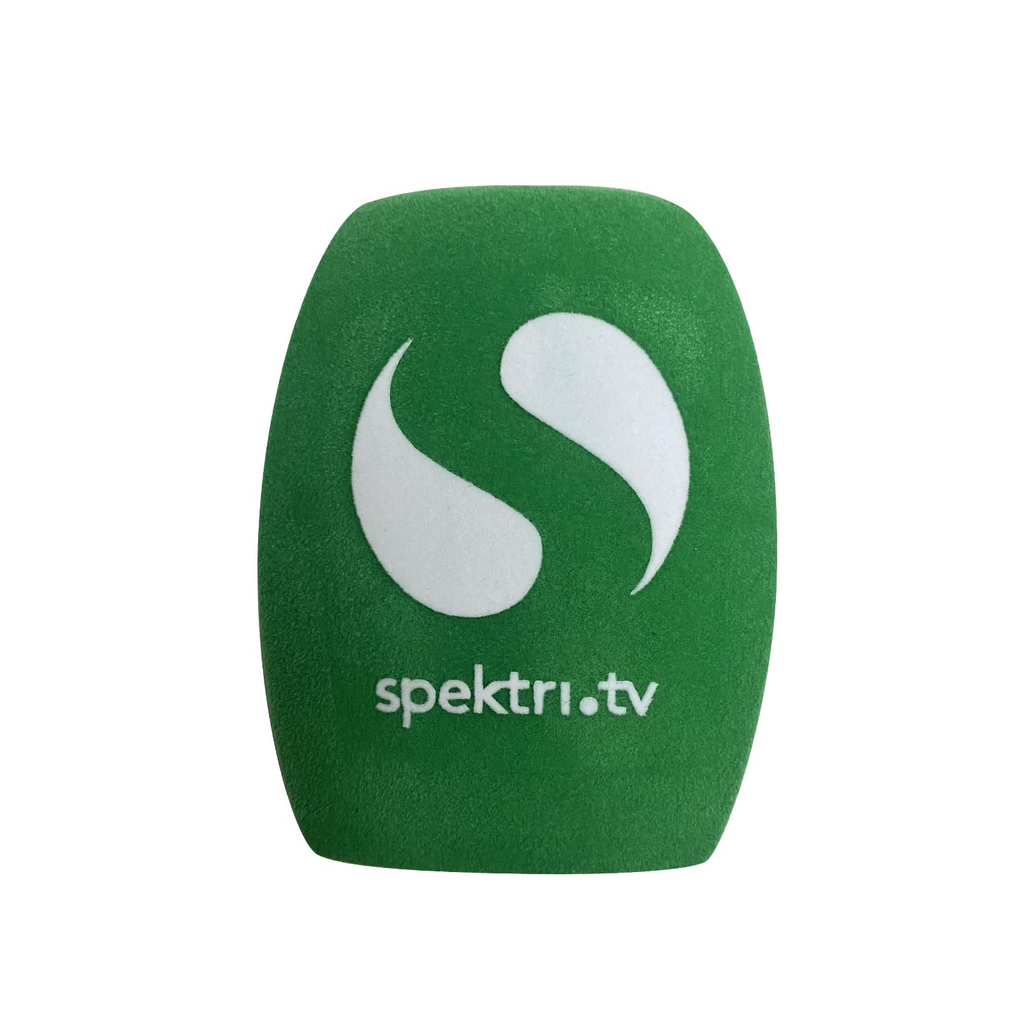 Flocking Mic Sponge Print Logo Covers Customized Microphone Windscreen Foam Windsshield For TV Stations Reporters Interview (Green)