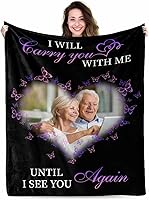 Vista 39 de MyPupSocks Manta Conmemorativa Personalizada con Foto, Manta de Simpatía Personalizada, Regalo Conmemorativo Personalizado para Pérdida de un Ser