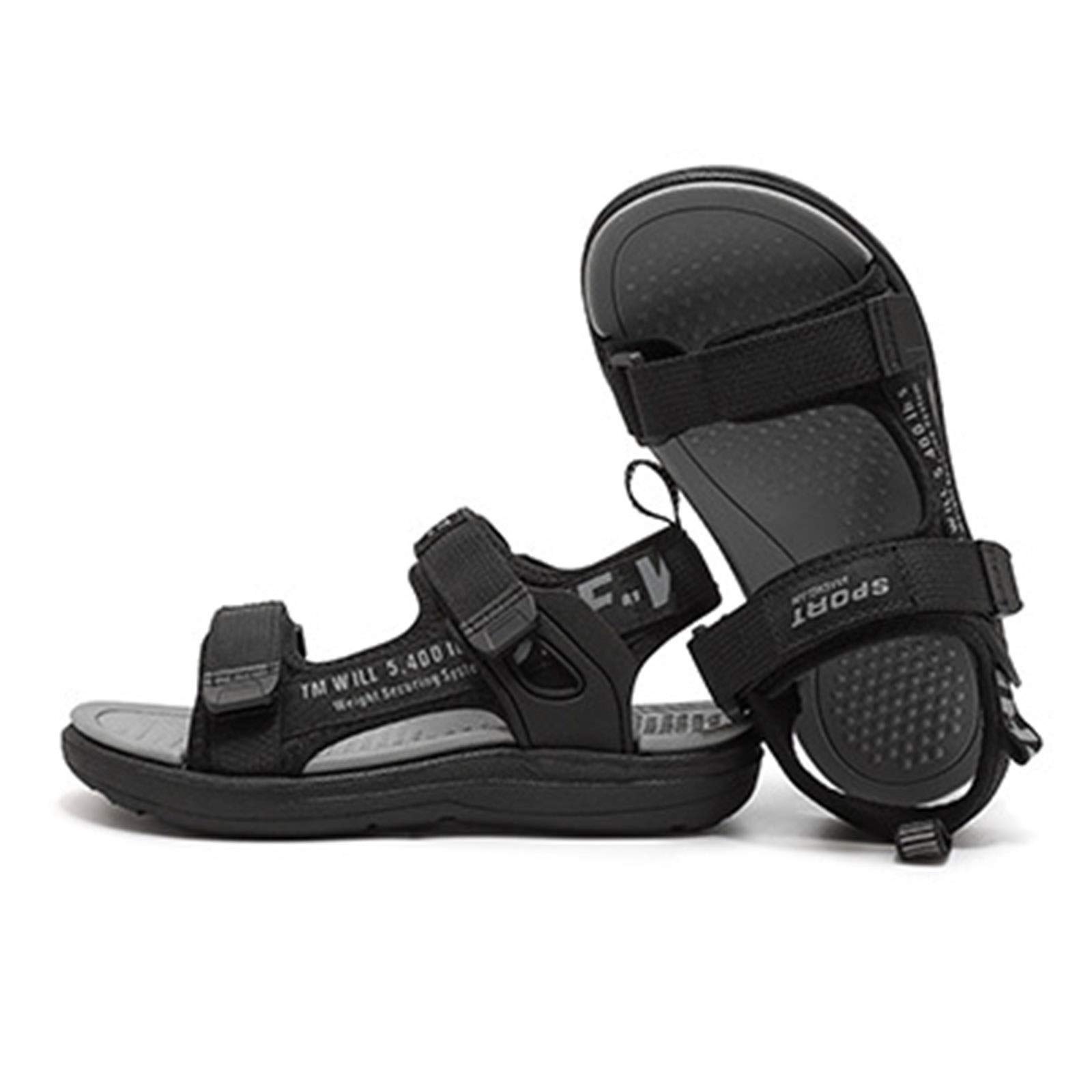 Amazon.com: Sandalias negras para mujer al aire libre para caminar al aire  libre, para senderismo, deportes abiertos, sandalias planas anchas, zapatos  casuales, antideslizantes, para hombre, para jardín, compras, piscina,  movimiento (color: negro,