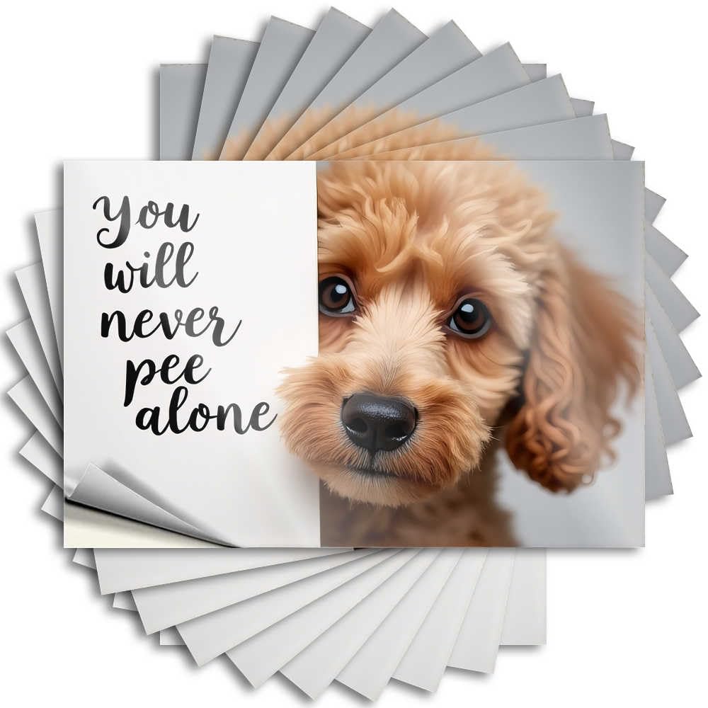 Never Pee Alone: A Cute Reminder Unique Door Decor - Saying Case Removable Vinyl Decal(6X9CM)