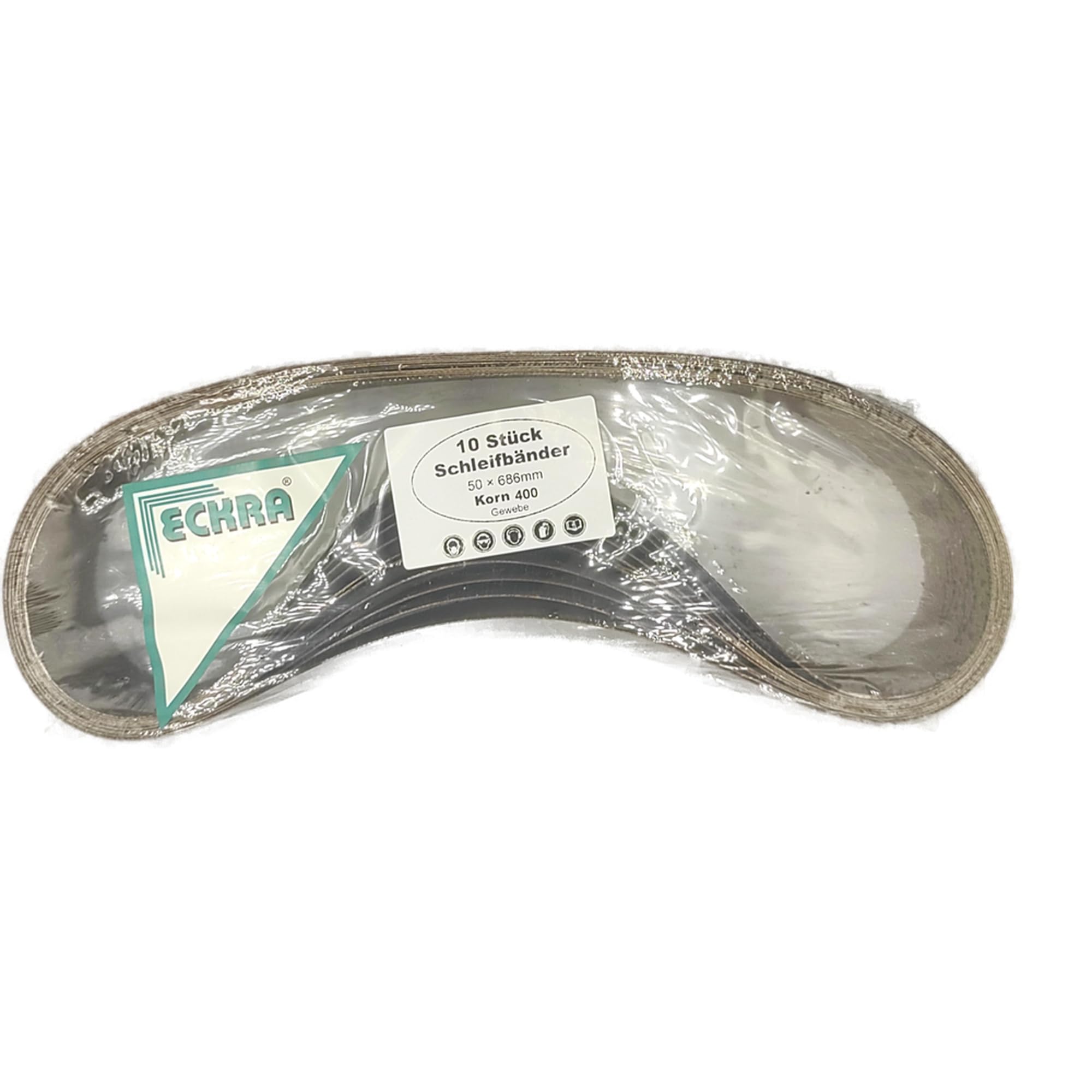 10 taśm szlifierskich ECKRA 50 x 686 mm P 400 taśma ścierna papier ścierny papier ścierny