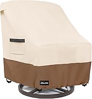 Vista 31 de Funda para sofá biplaza (2 asientos) y muebles de patio/exteriores, 58 pulgadas de ancho x 32.5 pulgadas de profundidad x 31 pulgadas de alto, Beige