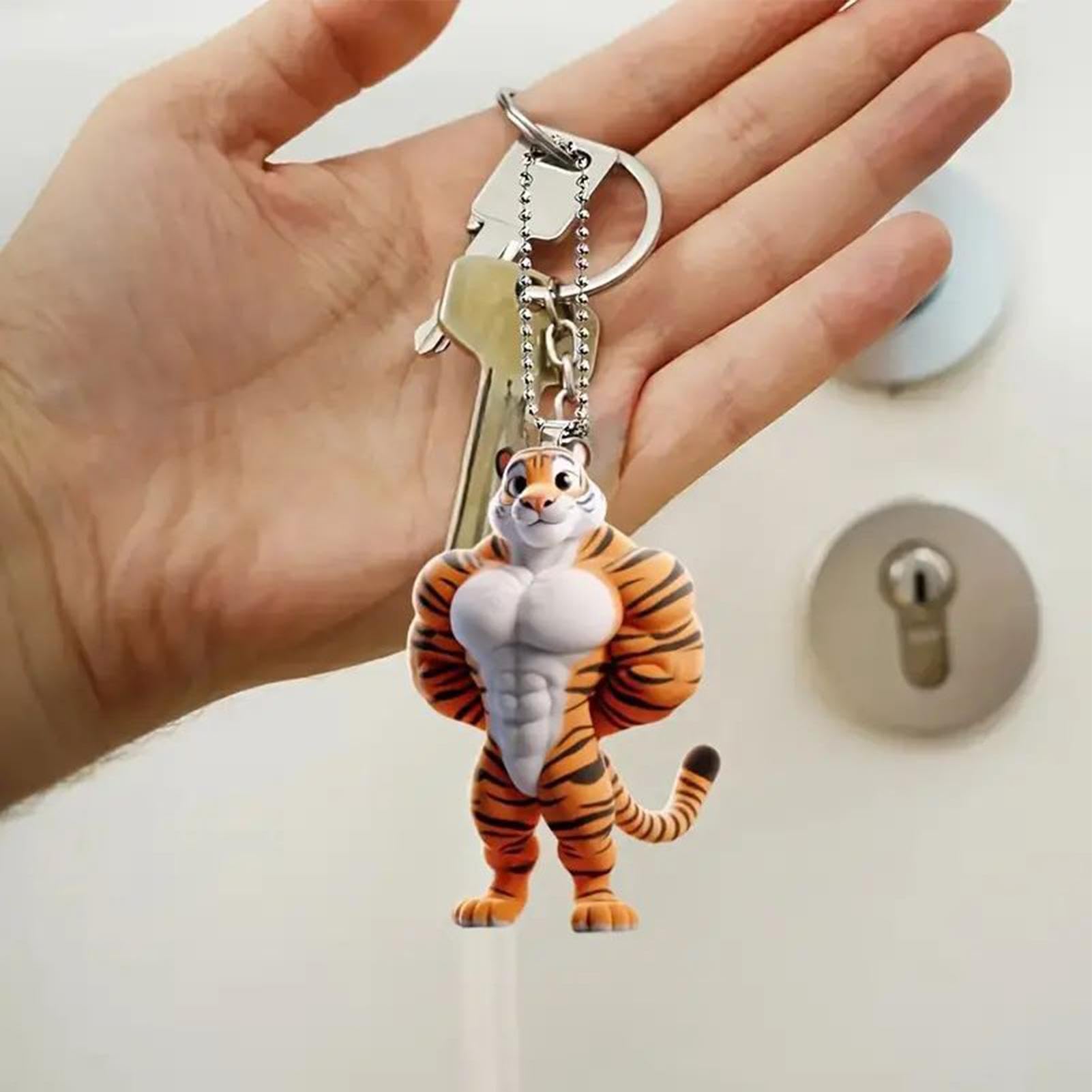 Ciondolo Specchietto Retrovisore Joker - Decorazione Auto, PVC, 3x3.5 Cm