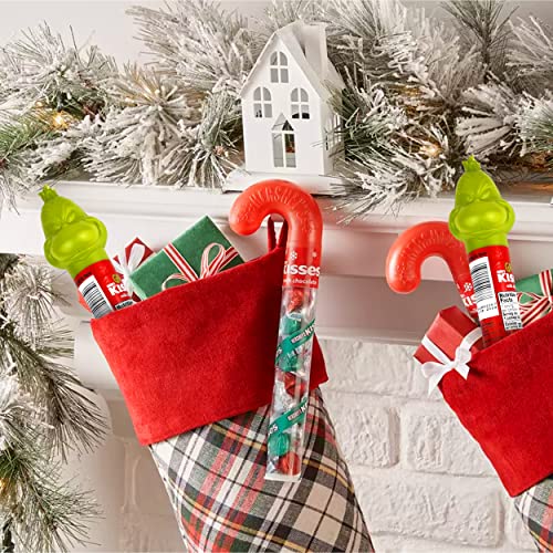 Hershey’s Christmas Kisses – Delicious Milk Chocolate Filled Cane and Milk Chocolate Candy Filled Grinch Bundle – Convenient Christmas Candy Pack – Optimal Stocking Stuffer for Special Events- (4 pack)