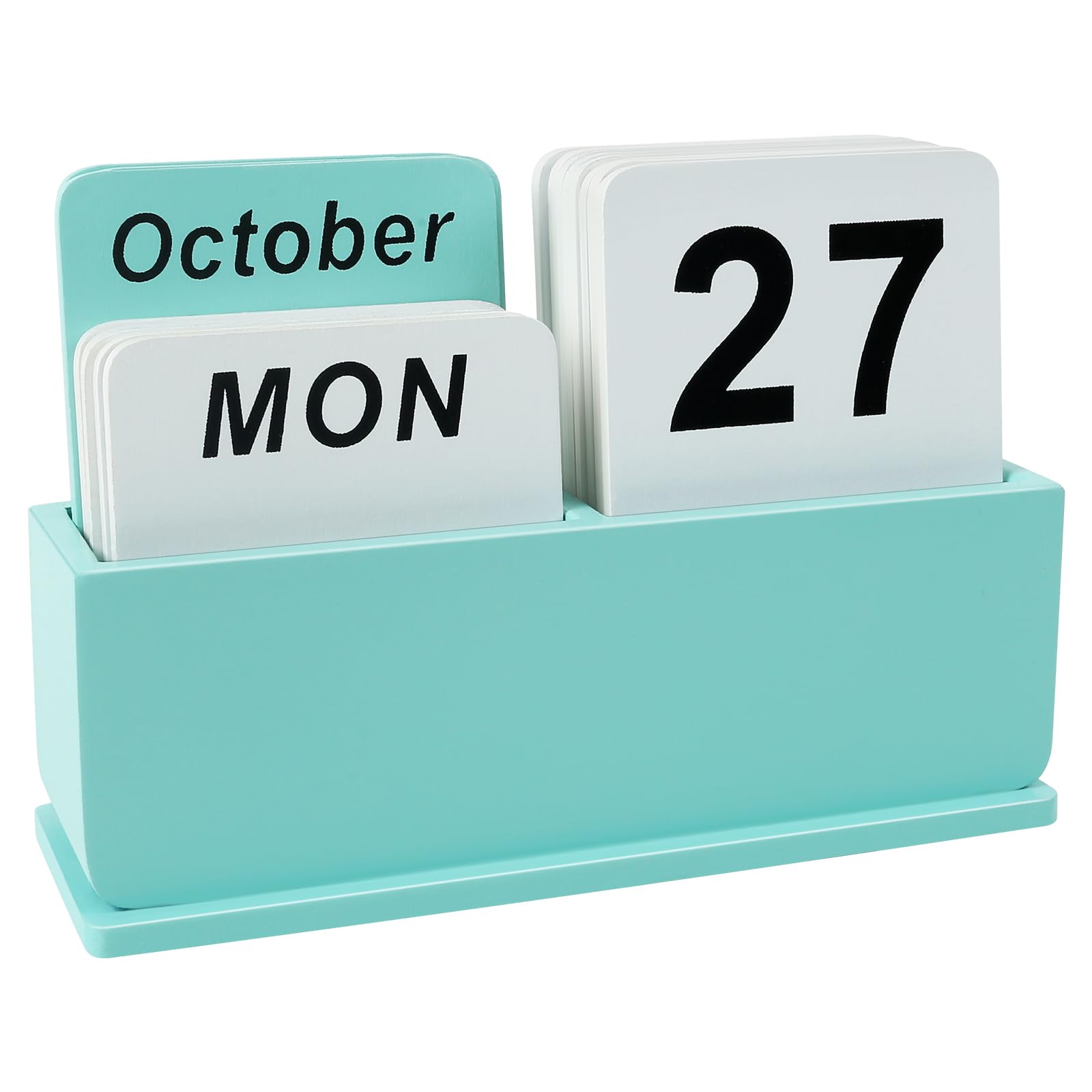 DEERINE Wooden Block Perpetual Calendar, DBC01G