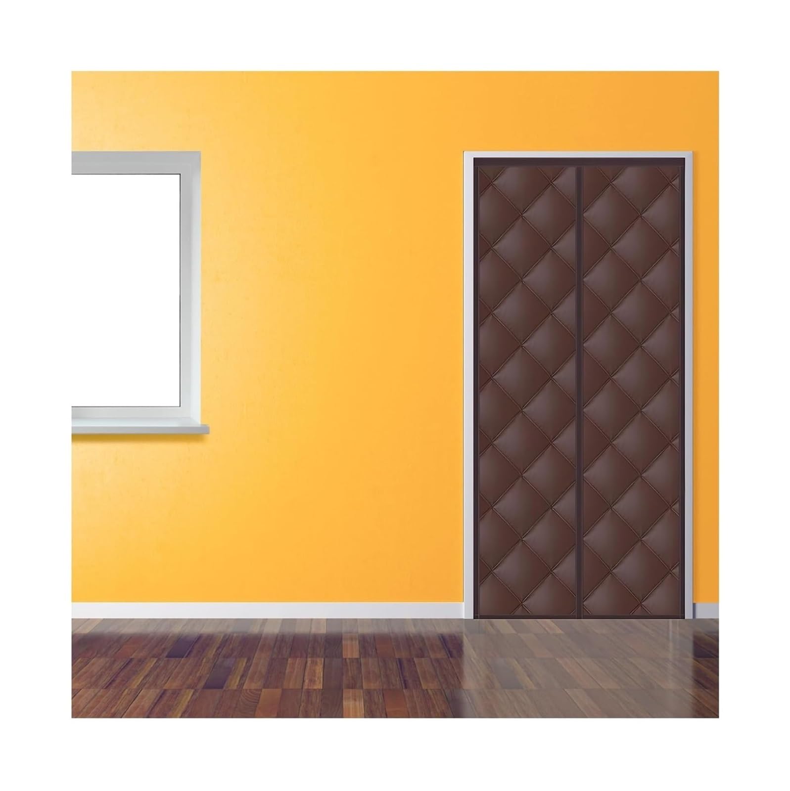 Rideau thermique magnétique pour climatiseur et isolation de porte