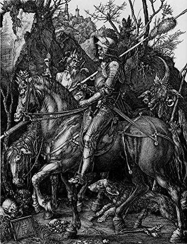 artmuseumprints Albrecht Durer Knight Death and the Devil 1513 Giclee Fine Art Print, 16x20 inches