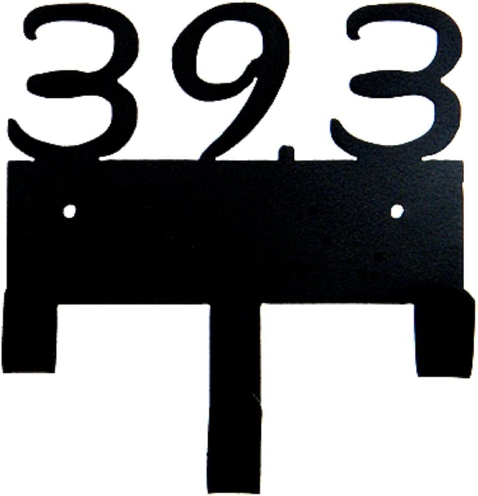 39.3 (Magical Font) Medal Display, 3 Hook, Black