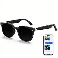 2026 AI Smart Glasses, Bluetooth Glasses for Men Women, Open-Ear Music & Calls, Touch Control, Voice Assistant, Real-Time Translation, 35g Lightweight for Business Meetings, Travel & Daily Use