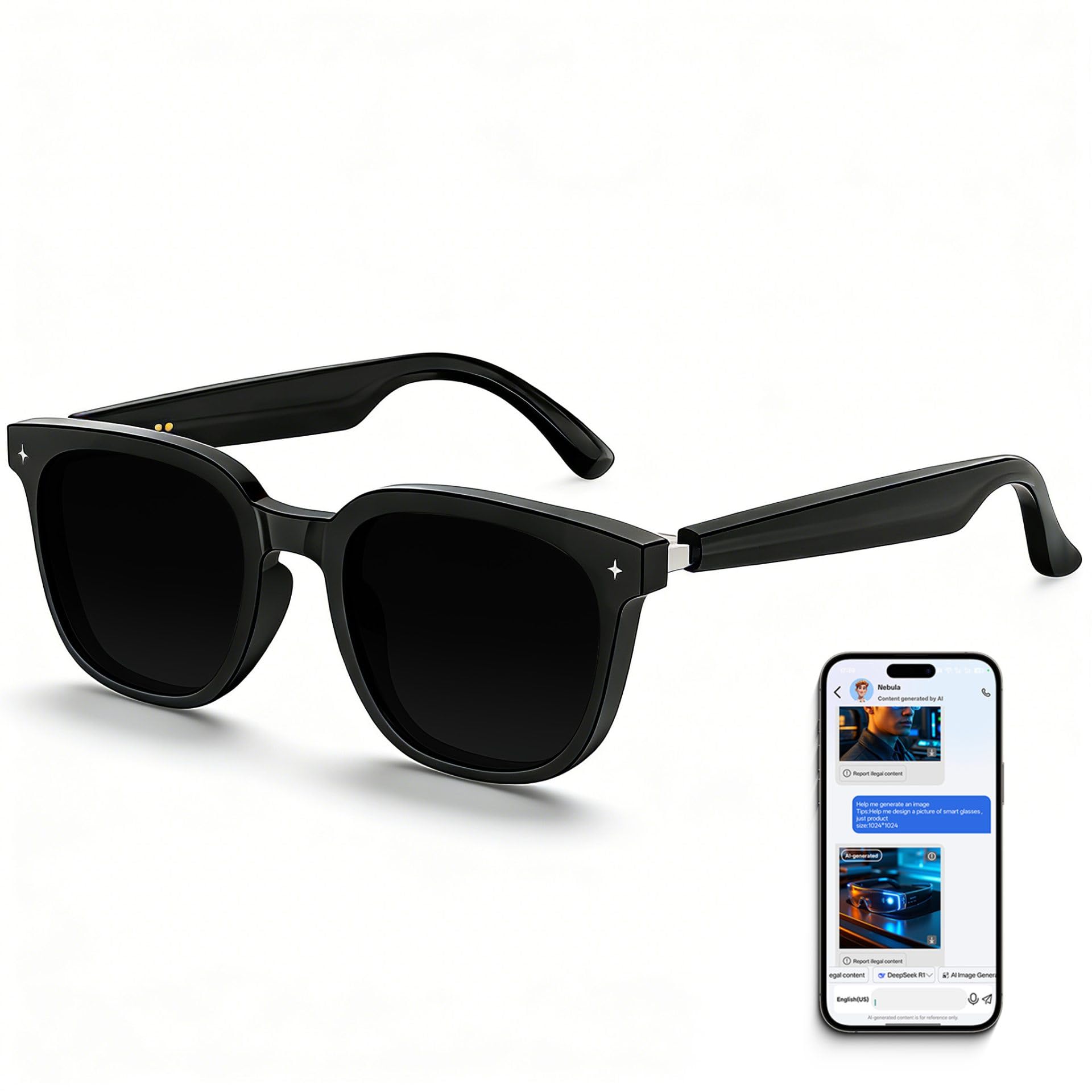 Lunettes de soleil audio Bluetooth pour téléphoner les mains libres en sécurité - 8