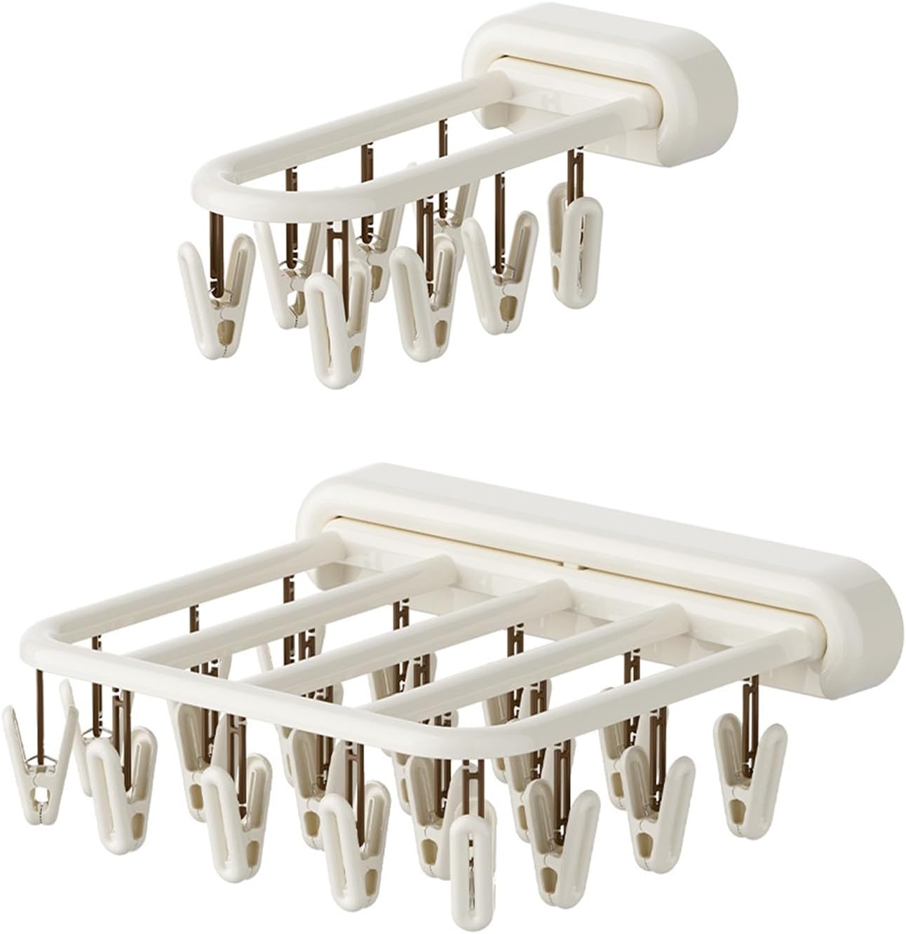 Easy Install Hanging Clothes Rack Portable Sock Holder Perfect for Apartments and Dorms Sock Drying Hanging Clothes Perfect for Apartments and Dorms