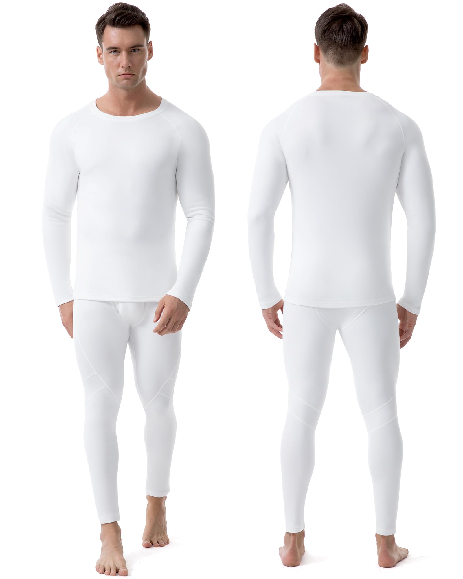 Runhit 2 Piezas Mallas Deporte Hombre con Bolsillos Compresion Pantalon Leggins Chandal Hombre Leggings Térmicos para Running Gym Yoga Moto Trekking Montaña Caza Jogger Muay Thai Golf Snowboard Ski
