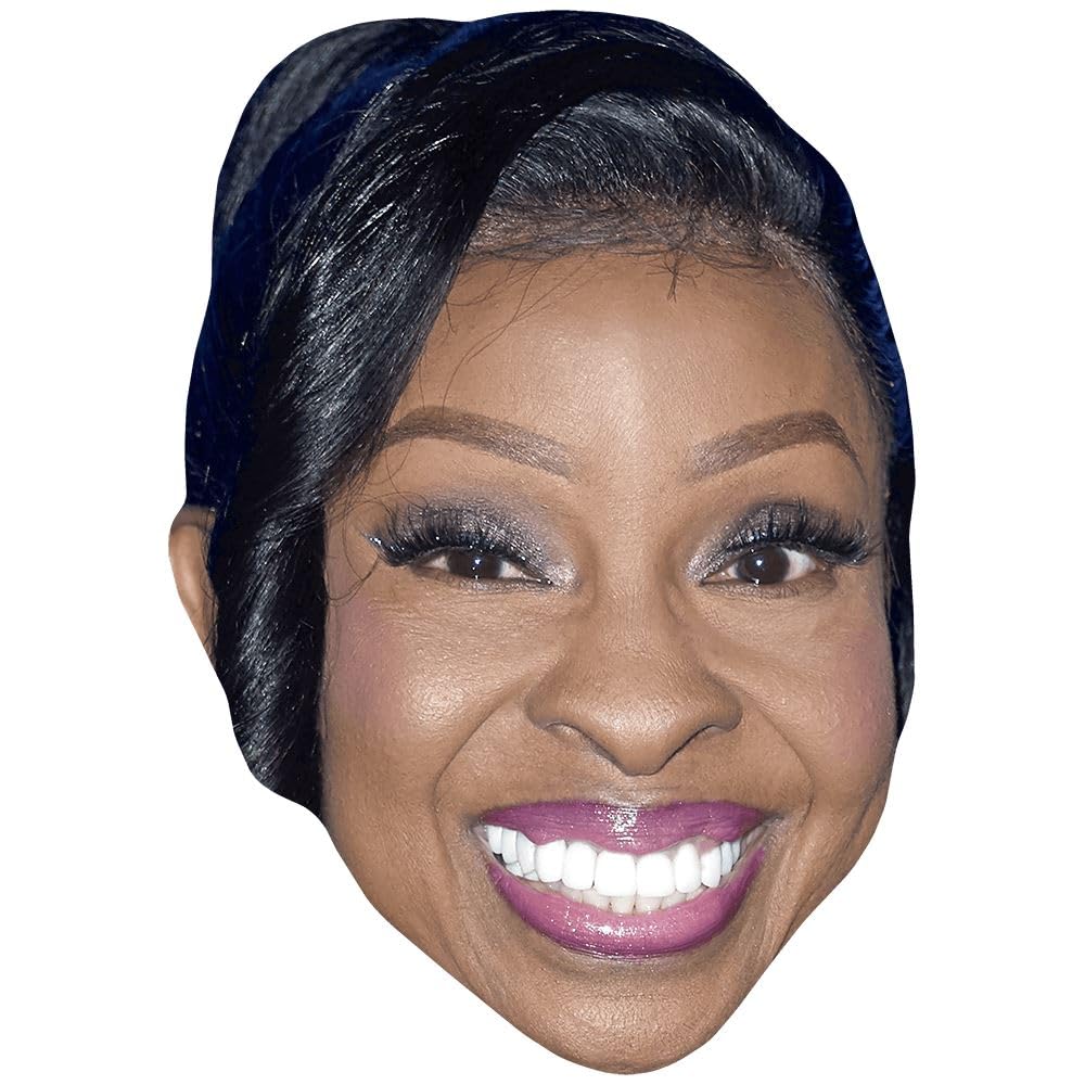 Gladys Knight (Smile) Celebrity Mask, Flat Card Face, Fancy Dress Mask