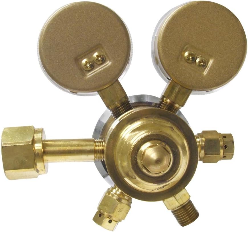 Uniweld RHT8010 Medium/Heavy Duty Two Stage Oxygen Regulator with CGA540 Inlet - Power Brazing Accessories - 