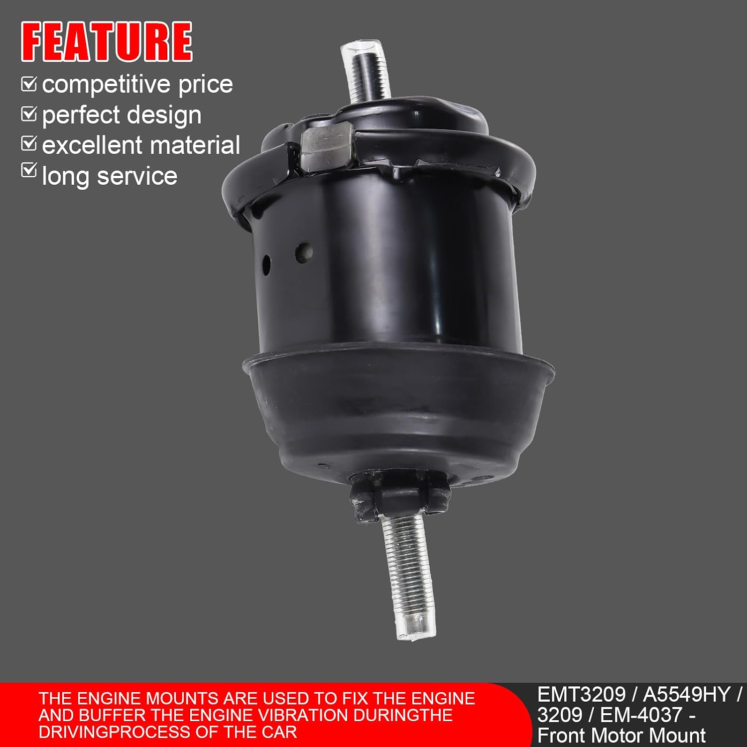 4 Pcs Engine Motor and Transmission Mount Kit Compatible with 2009-2017 for Chevrolet Traverse and 2009-2016 for Acadia and for Buick Enclave & Saturn Outlook 3.6L, Replaces A5458/ A5549/ A5548/ A5444