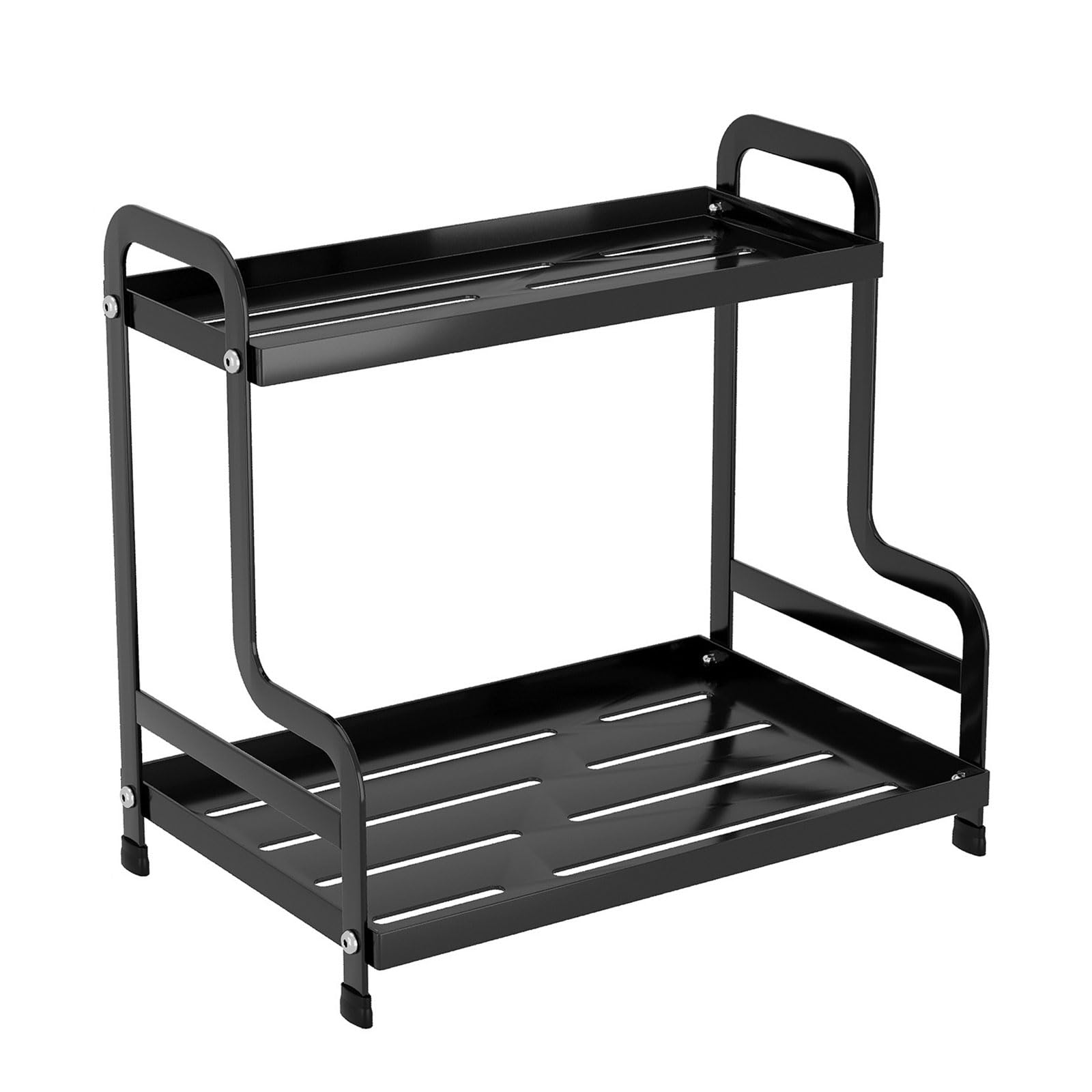 YROHGKPN Mugs Storage Rack Space Saving Spices Organiser 2 Levels Shelf for Kitchen Counter and Bathroom Organization Kitchen Spices Rack