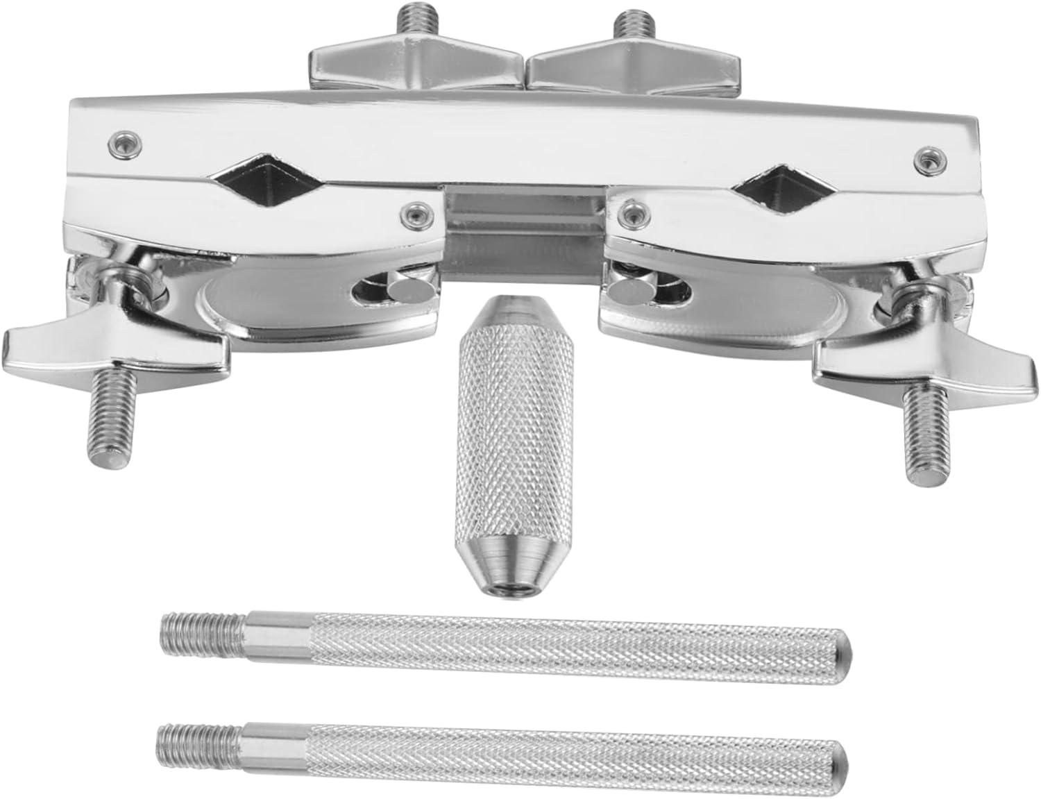 Toyvian 1 Set of Multifunction Cowbell Mounting Clamp Adjustable Arm for Drum Set Metal Cowbell Holder Clip Drumming Accessories for Percussion Instruments