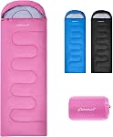 Clostnature Sac de couchage pour adultes et enfants - Sacs de couchage légers pour le camping, Design compact ultra-léger pour le backpacking, chaud et spacieux pour un usage unique, idéal pour les filles, les garçons, les jeunes